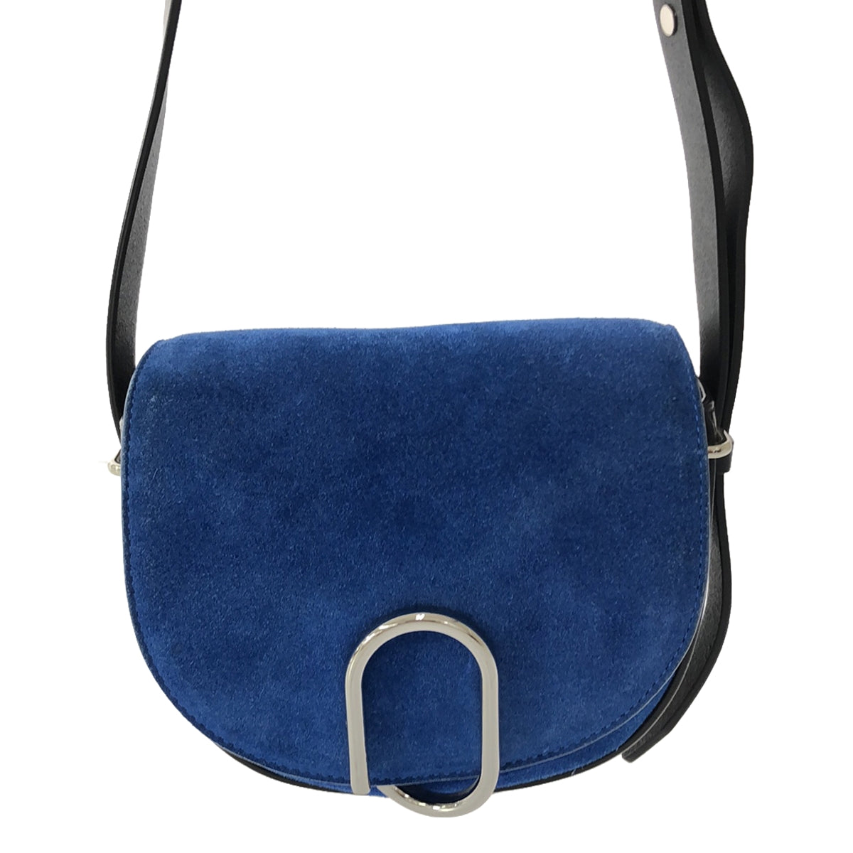 [Beautiful Condition] 3.1 Phillip Lim / Three One Phillip Lim | ALIX Suede Leather Flap Shoulder Bag | Blue / Black | Women's