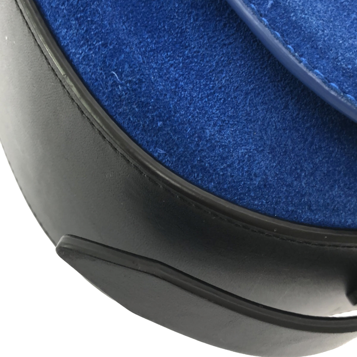 [成色完好] 3.1 Phillip Lim / Three One Phillip Lim | ALIX 絨面革翻蓋單肩包 |藍色/黑色|女性的