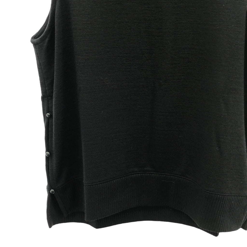 【新品】  rag & bone / ラグアンドボーン | サイドスリットボタン ノースリーブ ニット | XS | ブラック | レディース