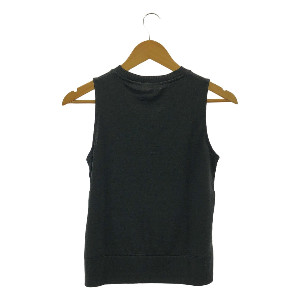 【新品】  rag & bone / ラグアンドボーン | サイドスリットボタン ノースリーブ ニット | XS | ブラック | レディース