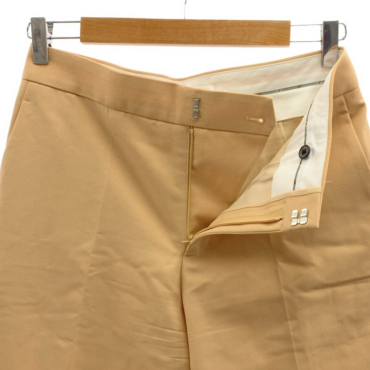 ebure / 에불 | 울 혼합 센터 프레스 사이드 슬릿 슬랙스 팬츠 | 38 | 여성