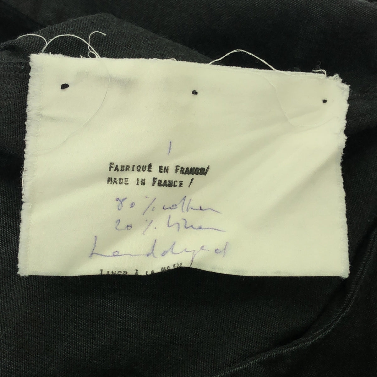 ATELIER SUPPAN / 아틀리에스판 | Trousers With Silver 925 Hook. Hand Dyed 실버 훅 손 염색 바지 | 1 | 블랙 | 남성