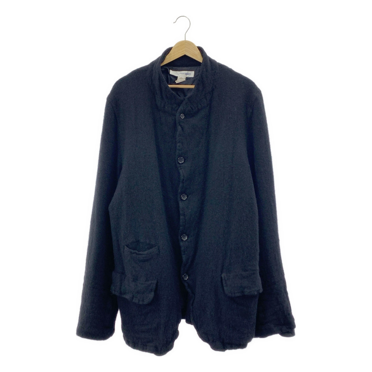 COMME des GARÇONS 襯衫 | 羊毛縮水單排扣大衣 | L 碼 | 男士