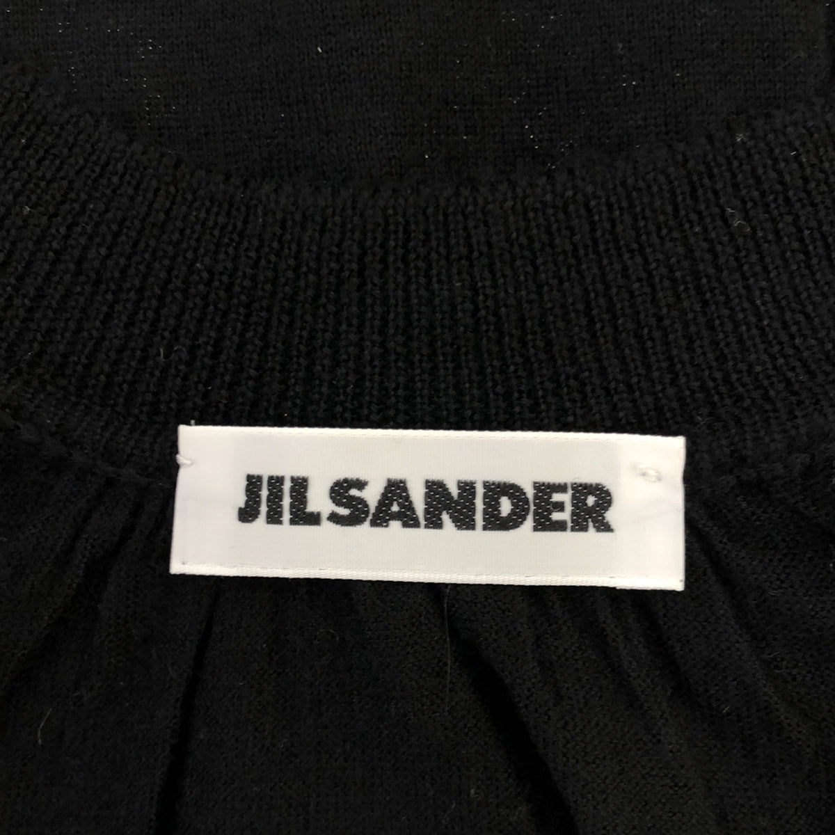 JIL SANDER / ジルサンダー | カシミヤ ディープネック ニット | 34 | ブラック | レディース