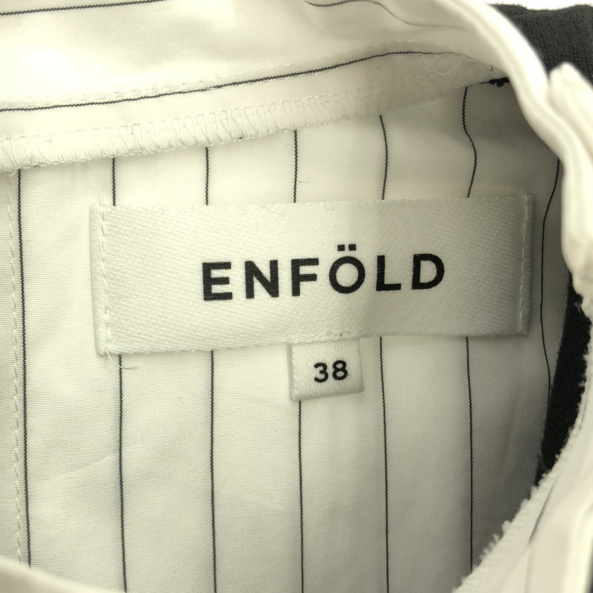 ENFOLD / エンフォルド | 2022AW | COMBI PULLOVER ダブルクロスコンビプルオーバーシャツ | 38 | レディース