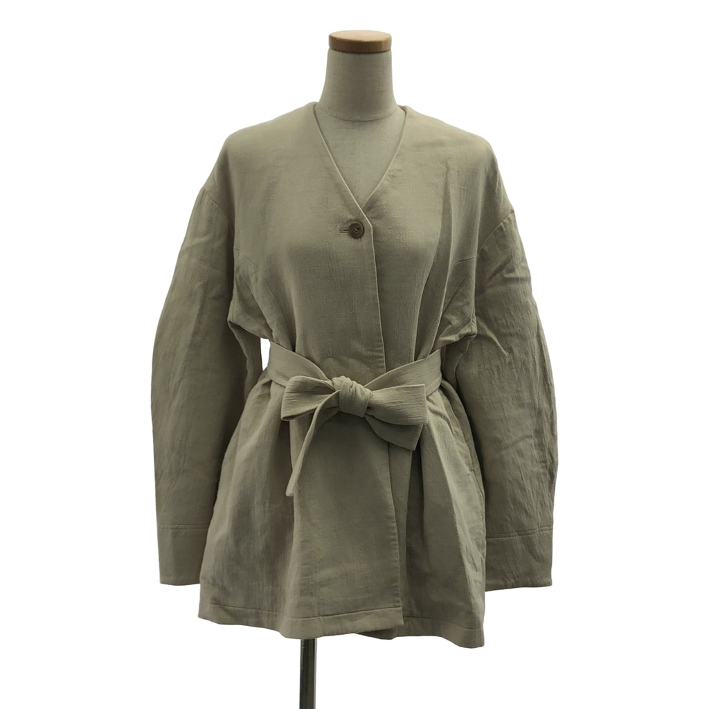 MANOF / マノフ | ARCH SLEEVE JACKET アーチ スリーブ ジャケット | S | IVORY | レディース