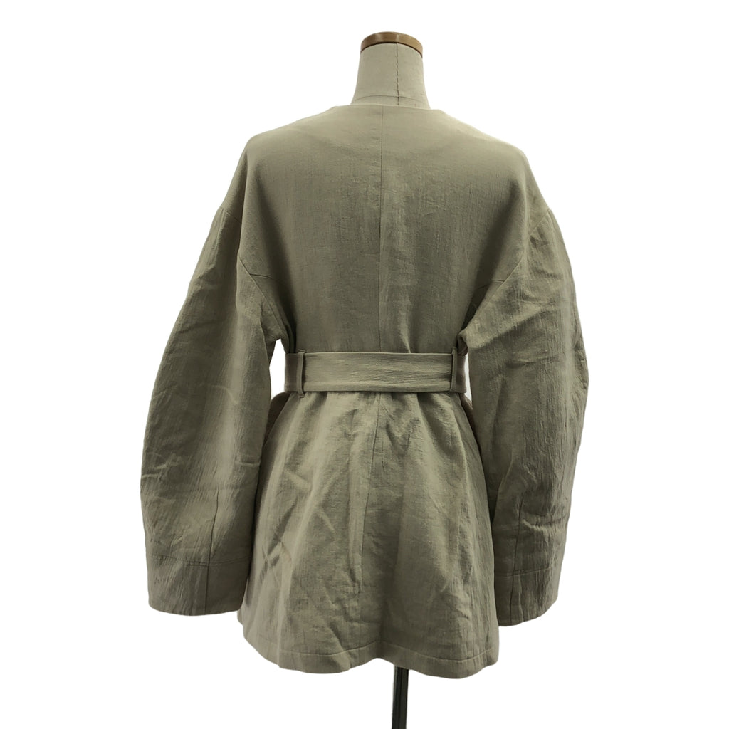 MANOF / マノフ | ARCH SLEEVE JACKET アーチ スリーブ ジャケット | S | IVORY | レディース