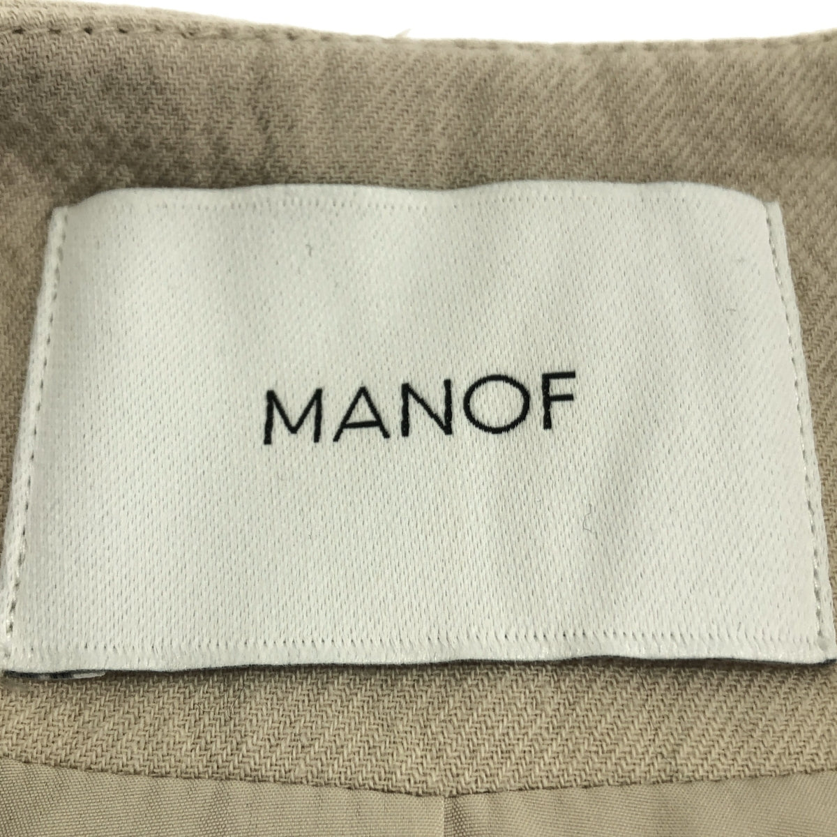 MANOF / マノフ | ARCH SLEEVE JACKET アーチ スリーブ ジャケット | S | IVORY | レディース