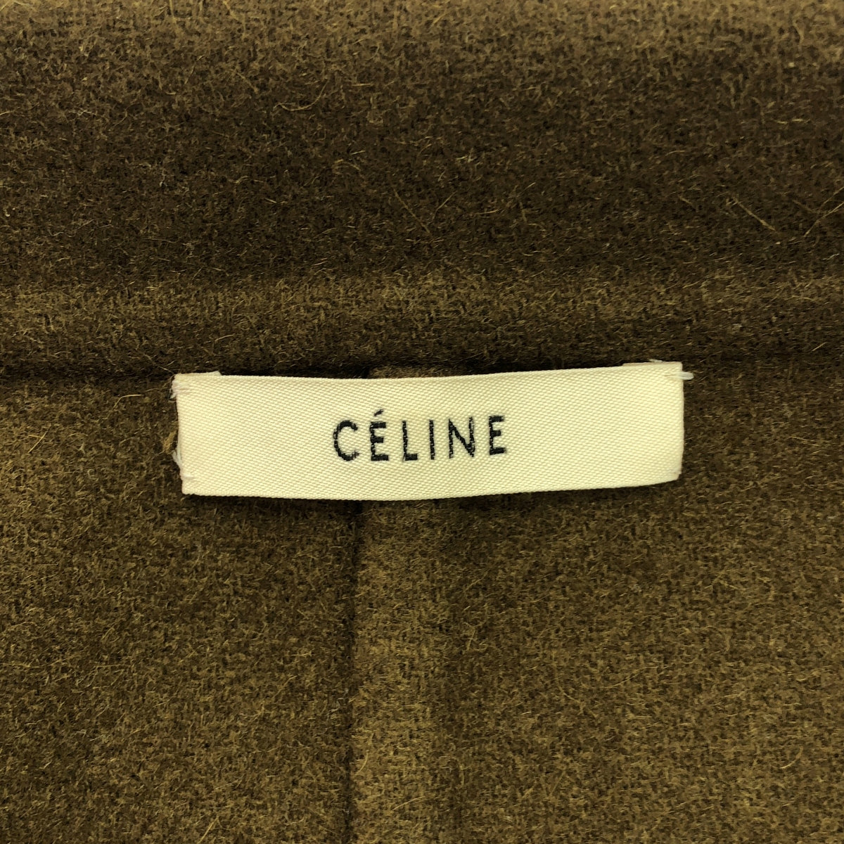 CELINE | Phoebe 時期羊絨 100% / 羊絨蛋 Crombie 大衣 | 34 | 棕色 | 女款