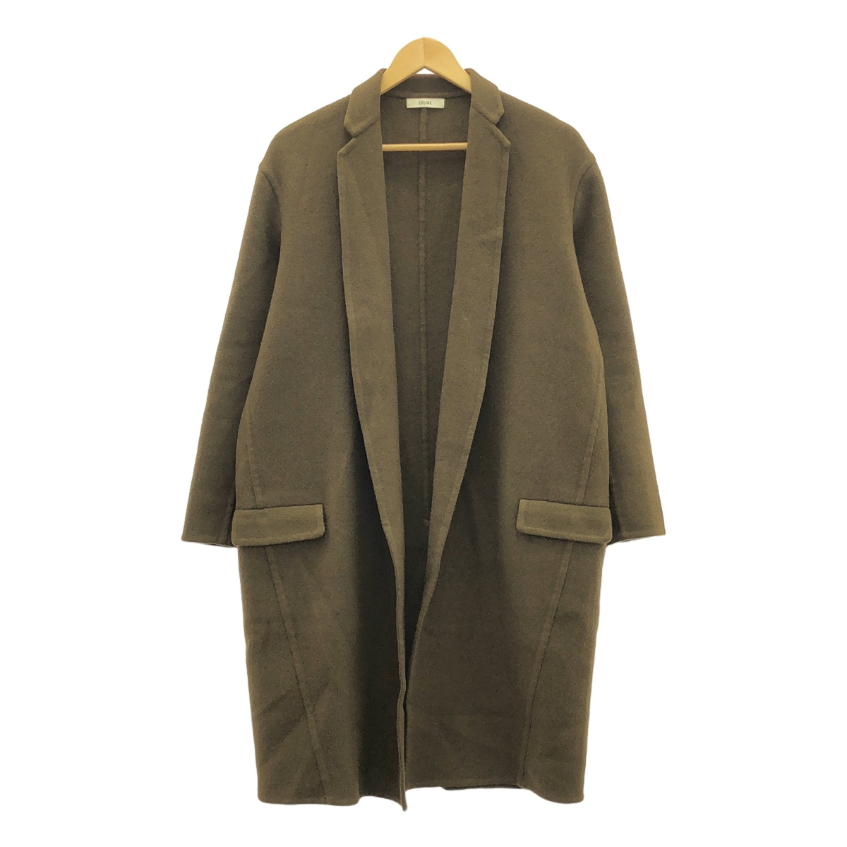 CELINE | Phoebe 時期羊絨 100% / 羊絨蛋 Crombie 大衣 | 34 | 棕色 | 女款