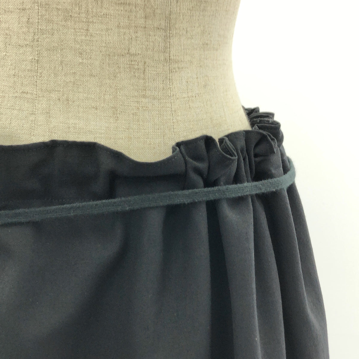 COMME des GARCONS | Waist cord gathered long skirt |