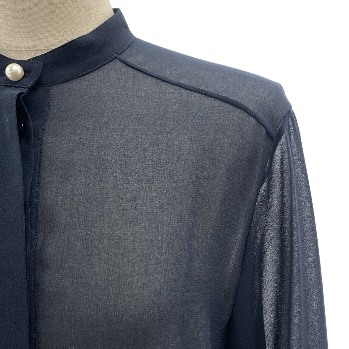 GOLDEN GOOSE / 골든구스 | 도킹 펄 버튼 시어 셔츠 탁 점프 슈트 올인원 | XS |