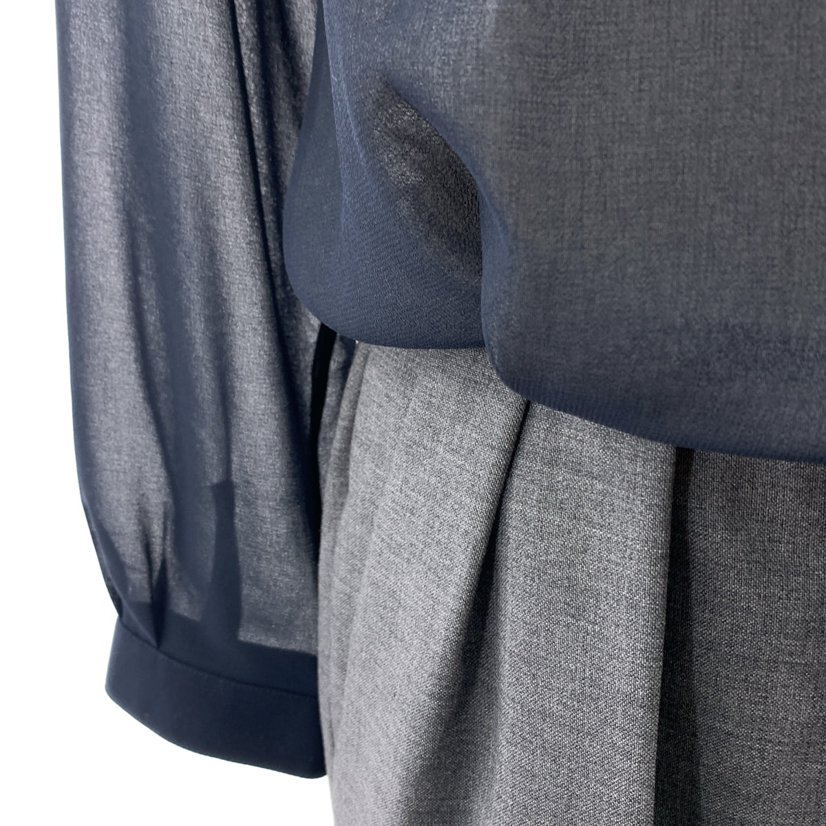 GOLDEN GOOSE / 골든구스 | 도킹 펄 버튼 시어 셔츠 탁 점프 슈트 올인원 | XS |