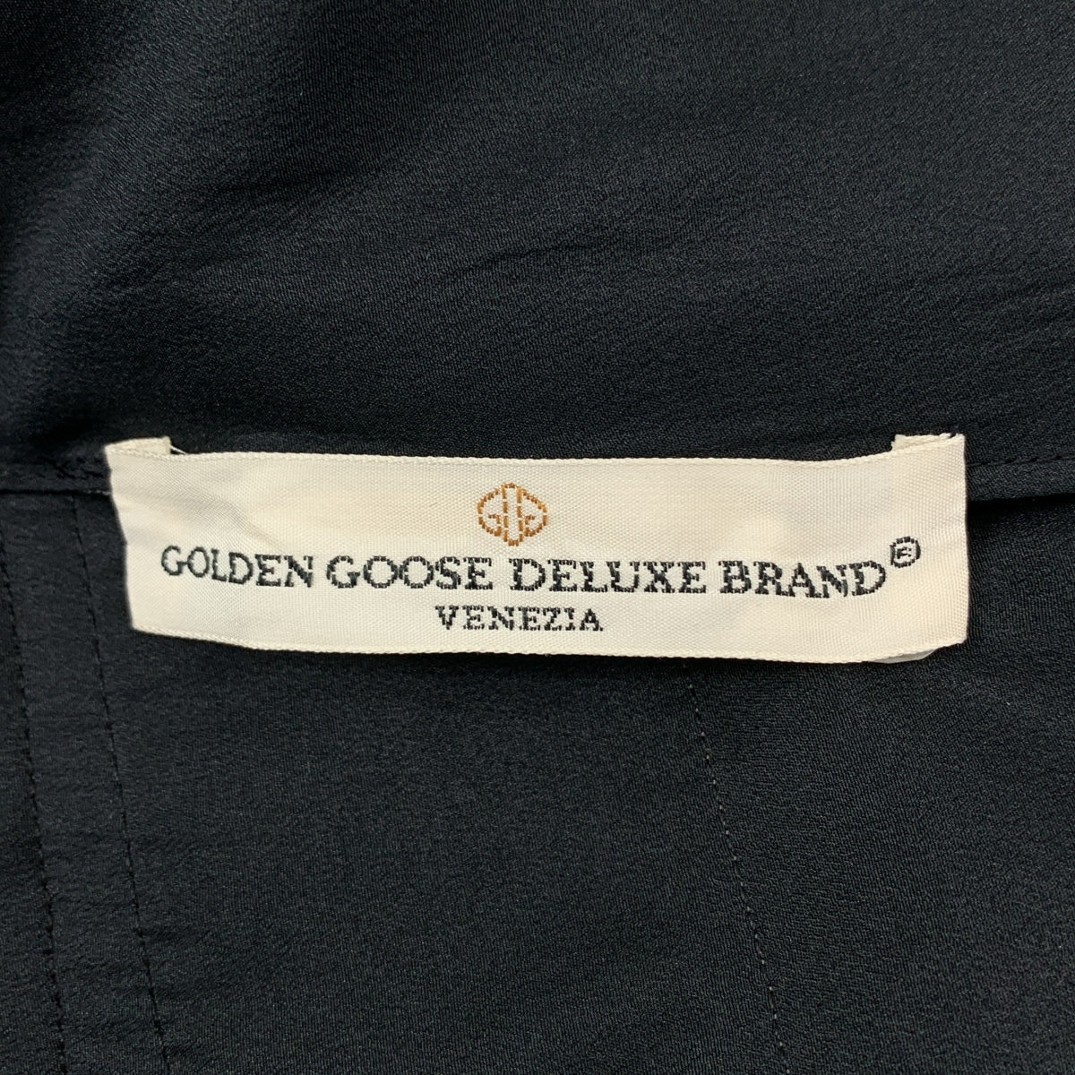 GOLDEN GOOSE | 珍珠紐扣透視襯衫褶皺連身褲 | XS | 女款