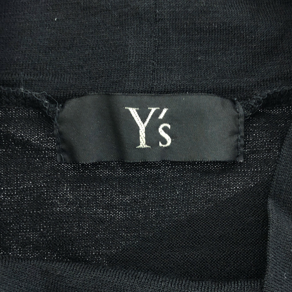 Y's for men / Y's for men 山本耀司 | Y's for men羊毛高領剪裁針織上衣 | 2 |黑色 |男士