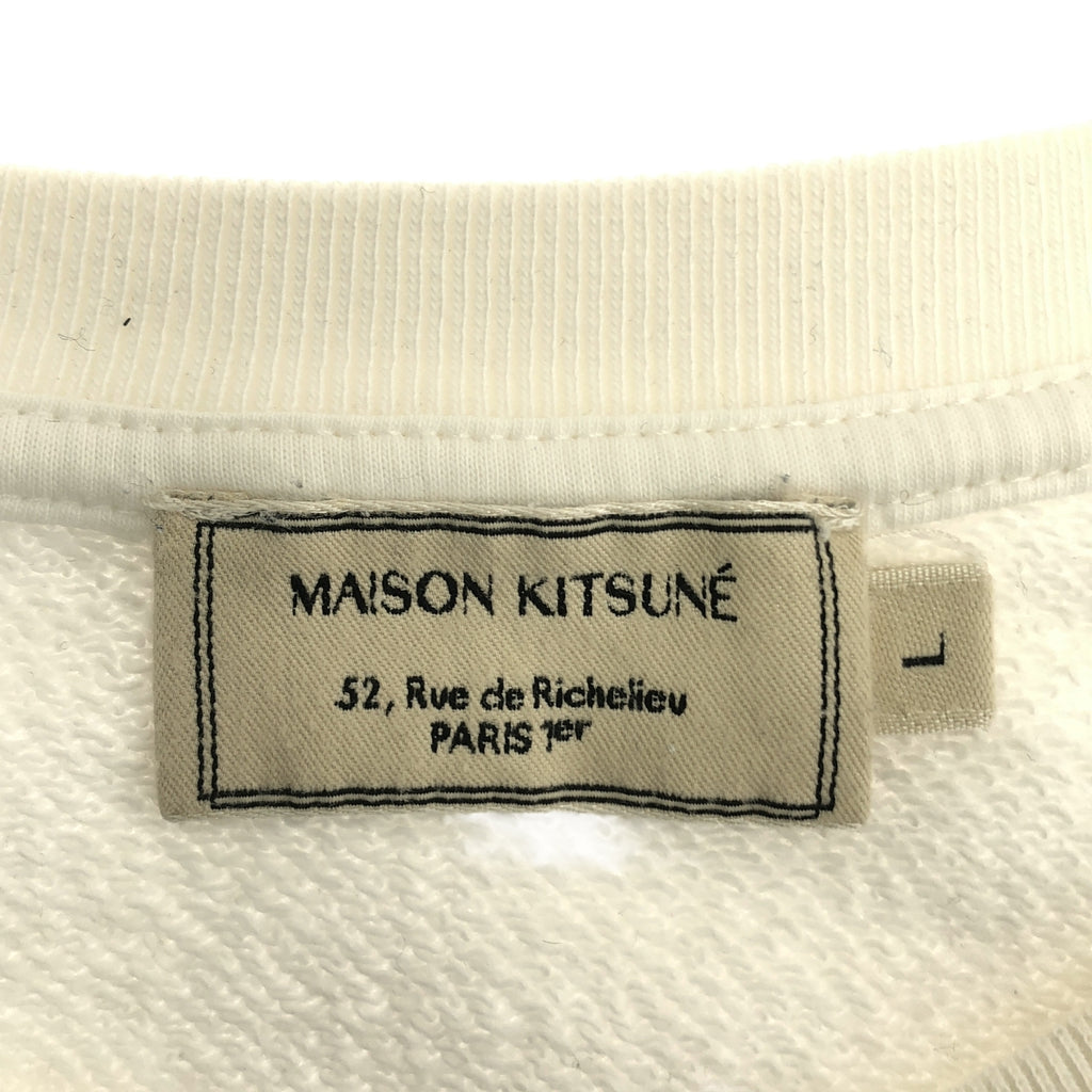 MAISON KITSUNE / 메종 여우 | 로고 프린트 크루넥 스웨트 | L |