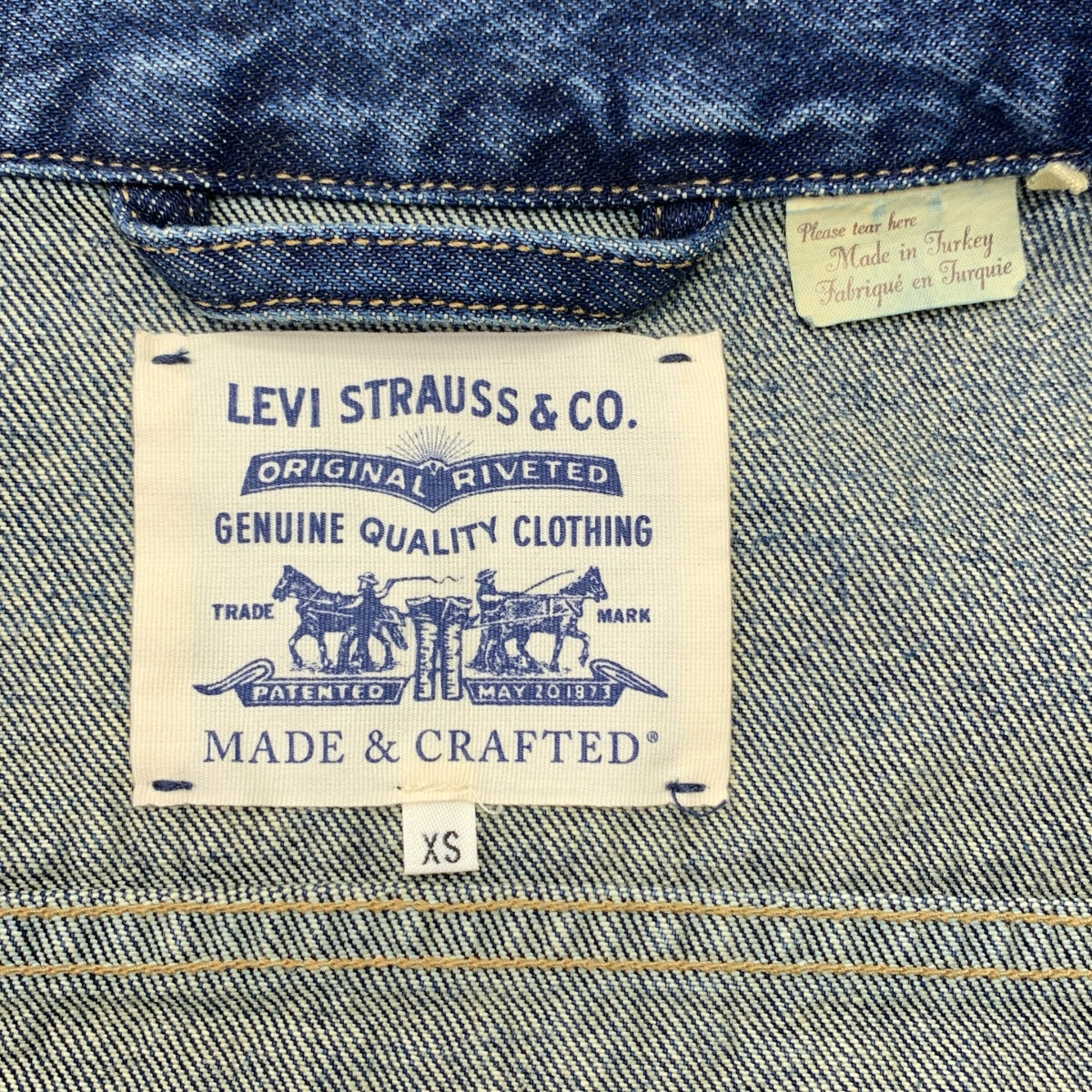 LEVI'S MADE & CRAFTED / リーバイスメイド&クラフテッド | コットン デニム ジャケット | XS | インディゴ | メンズ