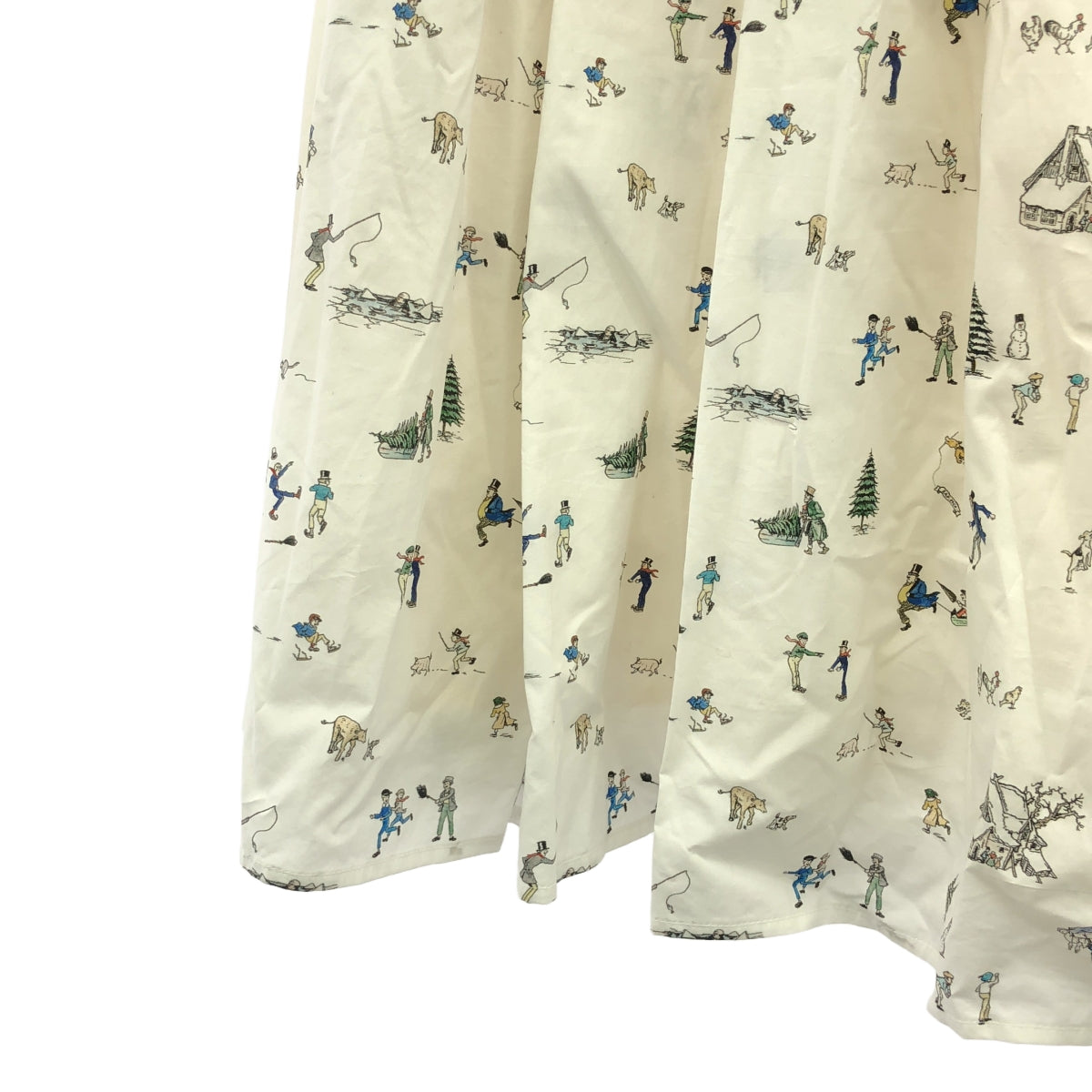 R&amp;D.M.Co / 老裁縫師 |週末山丘聚集裙 |白色/多色|女性的