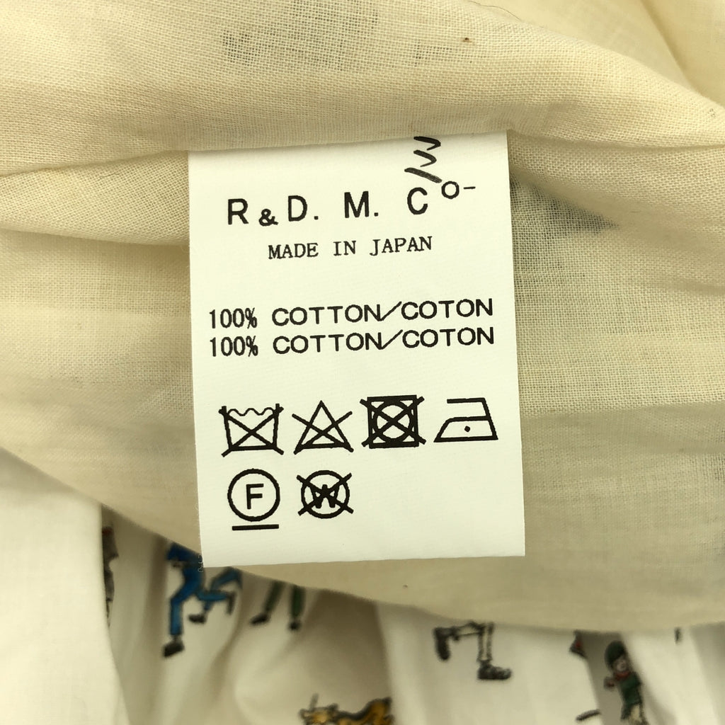 R&amp;D.M.Co / 올드맨즈 테일러 | WEEKEND HILL GATHER SKIRT 주말 힐 코튼 개더 스커트 | 화이트 / 멀티 컬러 | 여성