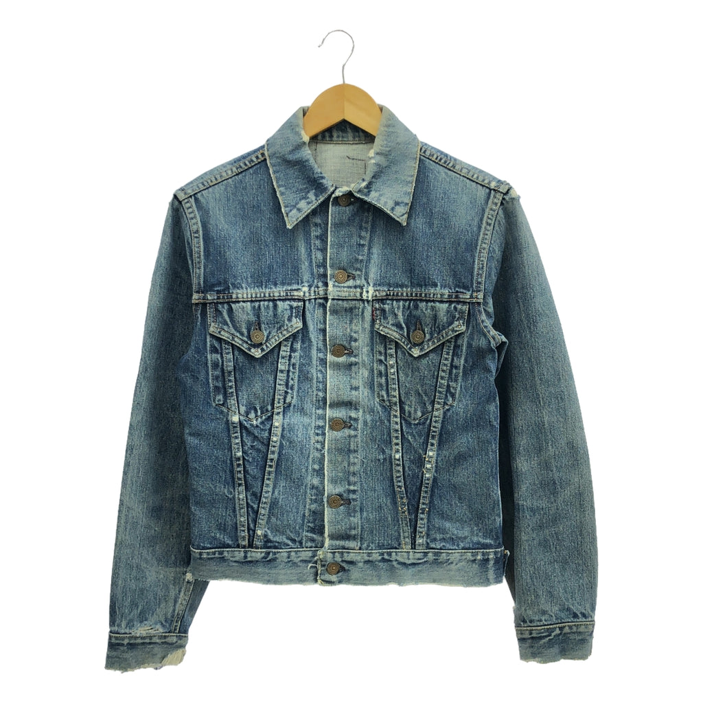 Levi's / 리바이스 | 60s 빈티지 557XX 3rd 데님 트래커 재킷 BIG-E 각인 17 균등 V | 인디고 | 남성