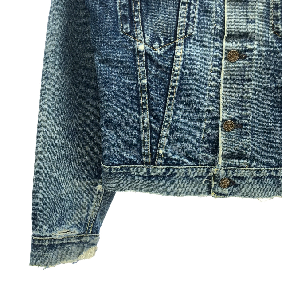 Levi's | 60 年代復古 557XX 3rd 牛仔卡車司機夾克 BIG-E 鎘刻 17 Even V |靛藍 |男士
