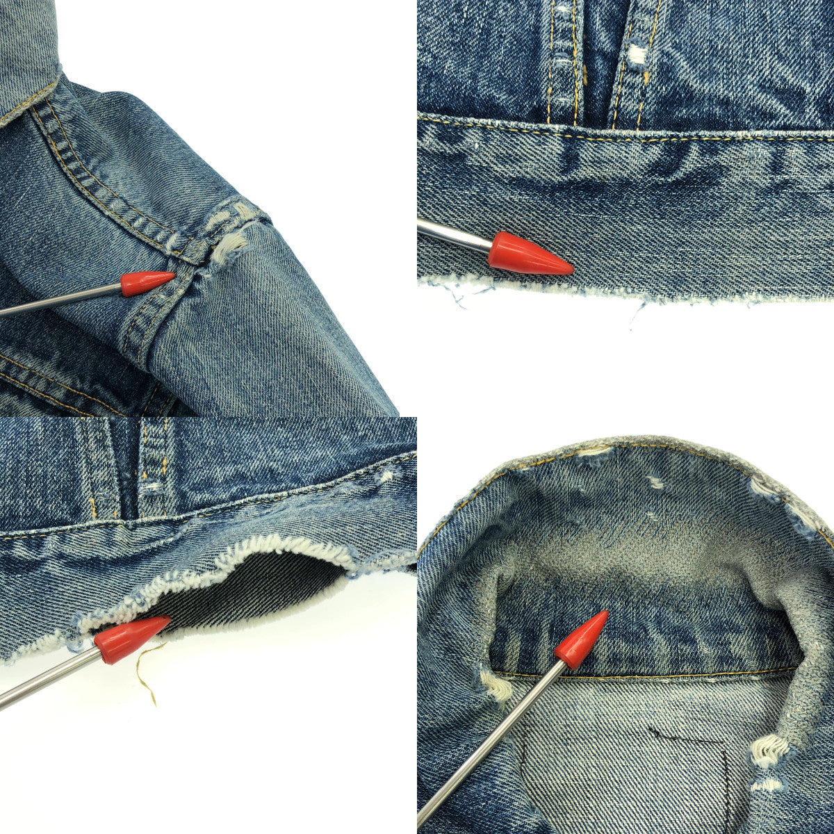 Levi's | 60 年代復古 557XX 3rd 牛仔卡車司機夾克 BIG-E 鎘刻 17 Even V |靛藍 |男士