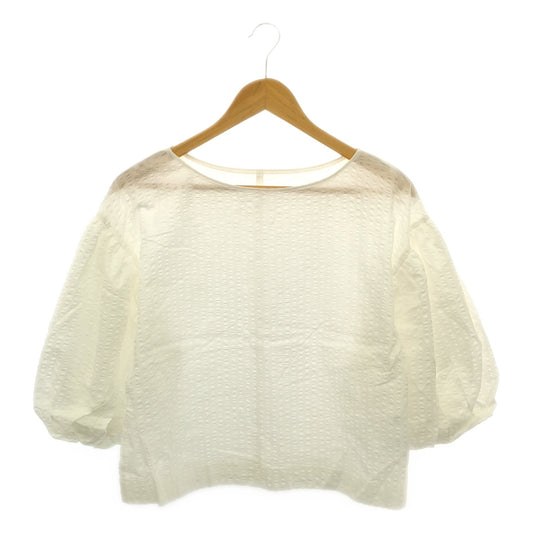 【新品】  VERMEIL par iena / ヴェルメイユパーイエナ | 2024SS | ボリュームスリーブ ブラウス | F | ホワイト | レディース