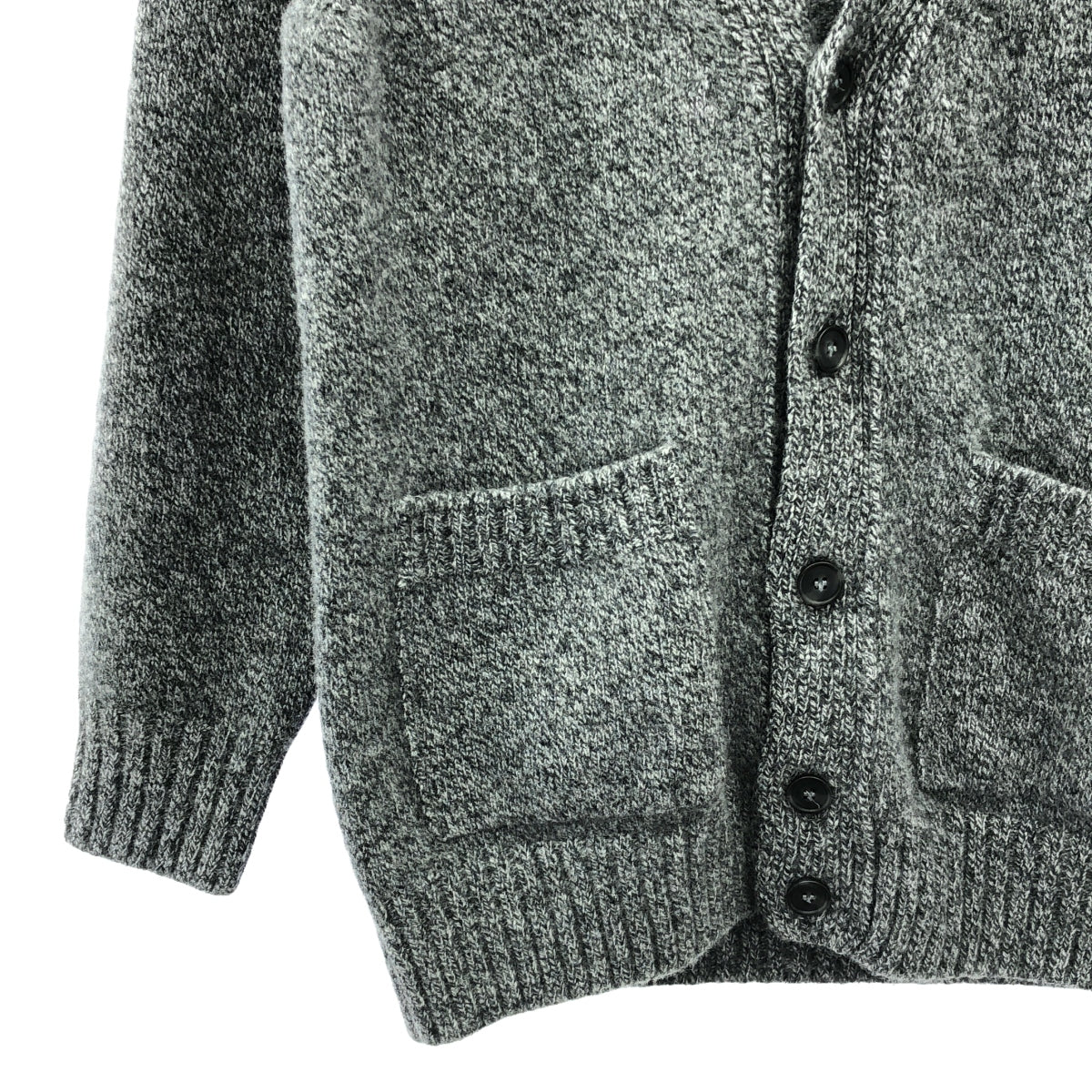 SLOANE | 5G Super Geelong Lambswool Jersey V-neck Cardigan | Size 3 | Grey | Women's