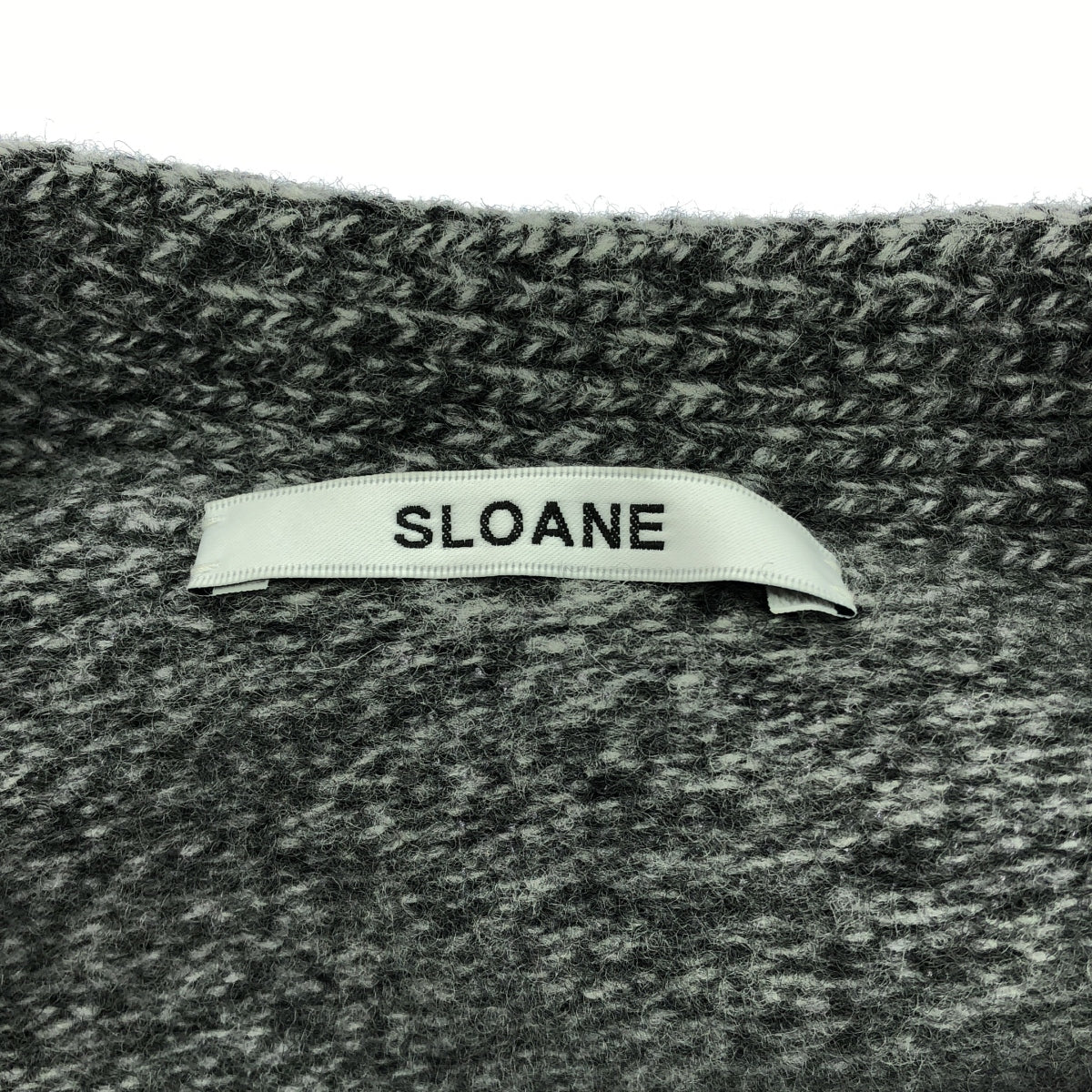 SLOANE | 5G Super Geelong Lambswool Jersey V-neck Cardigan | Size 3 | Grey | Women's