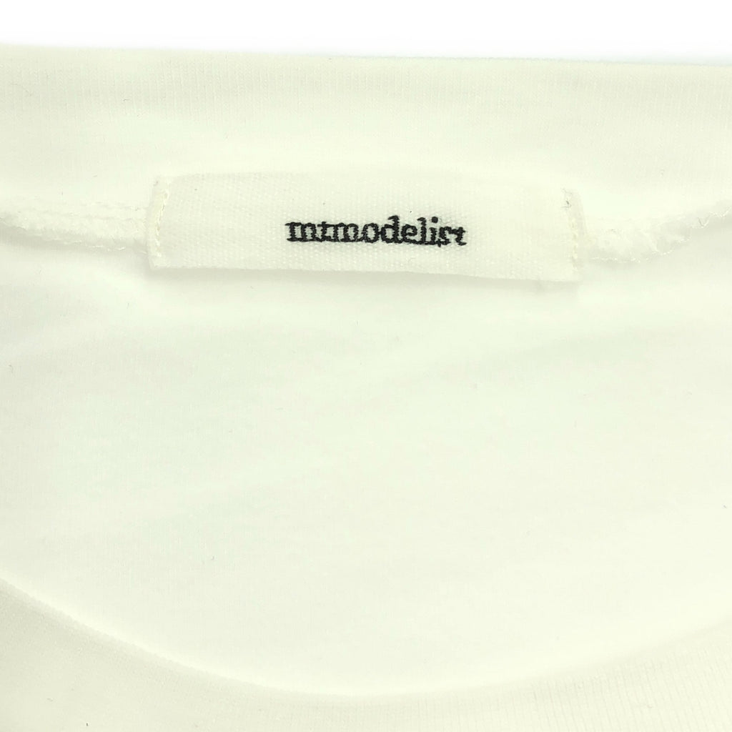 【美品】  mtmodelist / エムティーモデリスト | コットン クルーネックカットソー | 1 | ホワイト | メンズ