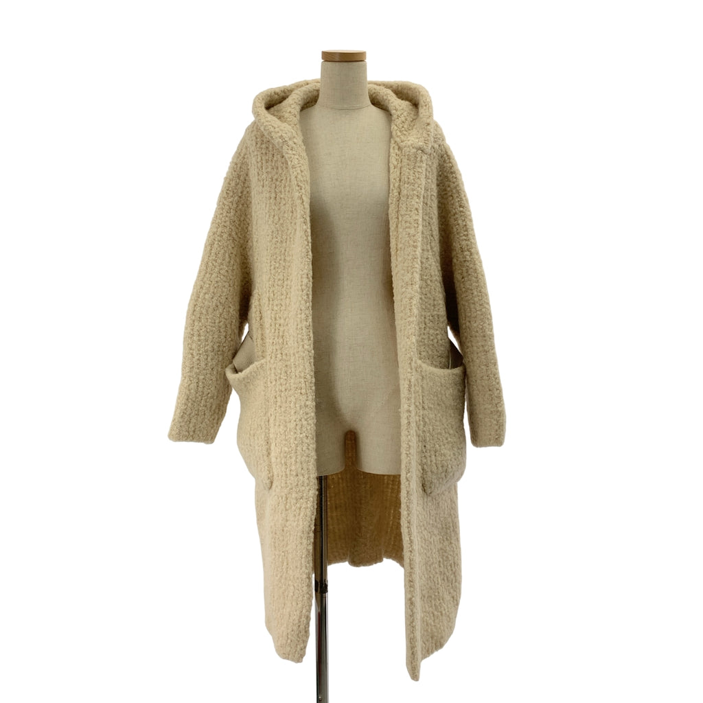 Drawer / ドゥロワー | 3Gミラノ編みフーデッドニットコート |