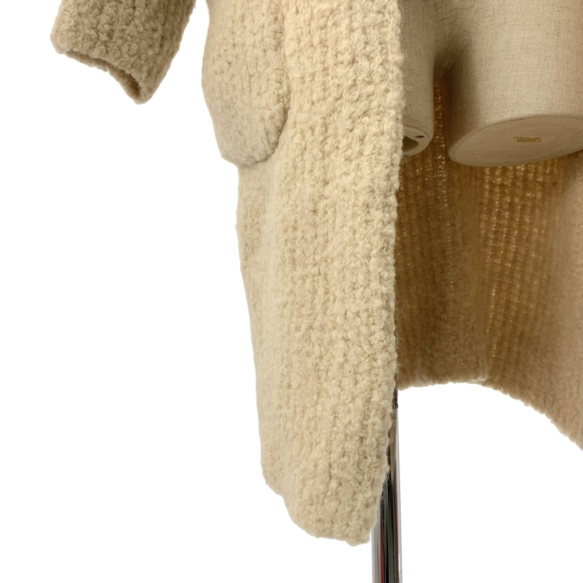 Drawer / ドゥロワー | 3Gミラノ編みフーデッドニットコート |