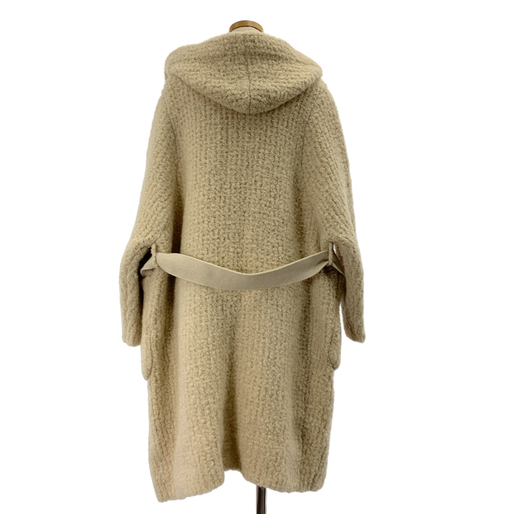 Drawer / ドゥロワー | 3Gミラノ編みフーデッドニットコート |