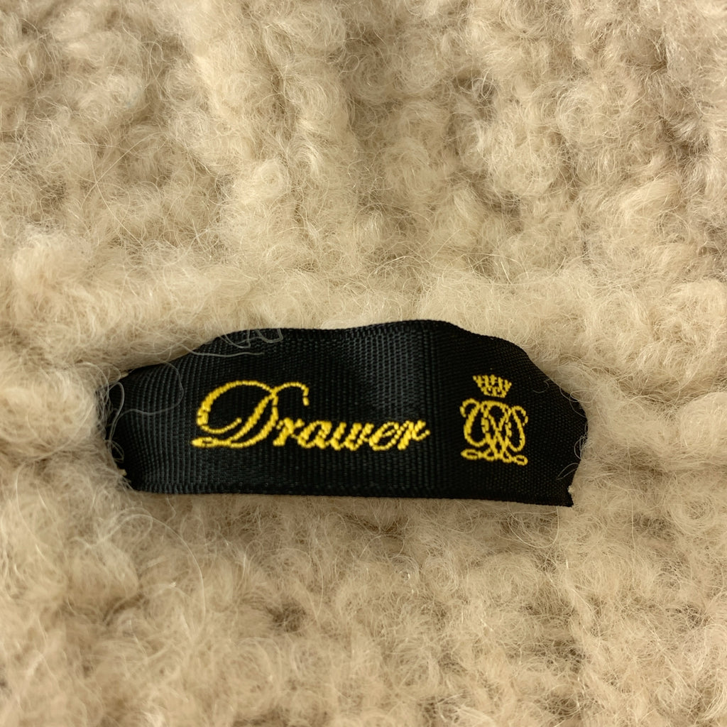 Drawer / ドゥロワー | 3Gミラノ編みフーデッドニットコート |