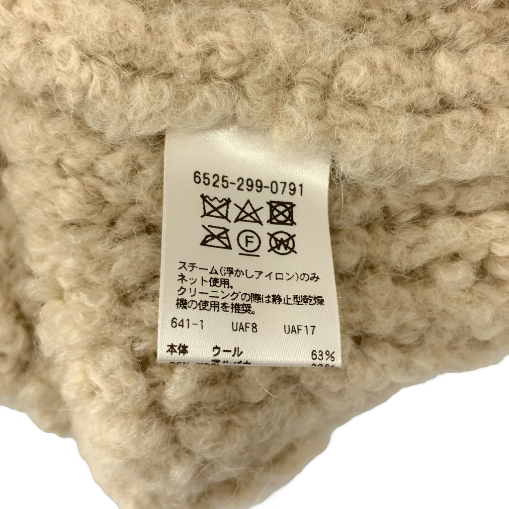 Drawer / ドゥロワー | 3Gミラノ編みフーデッドニットコート |