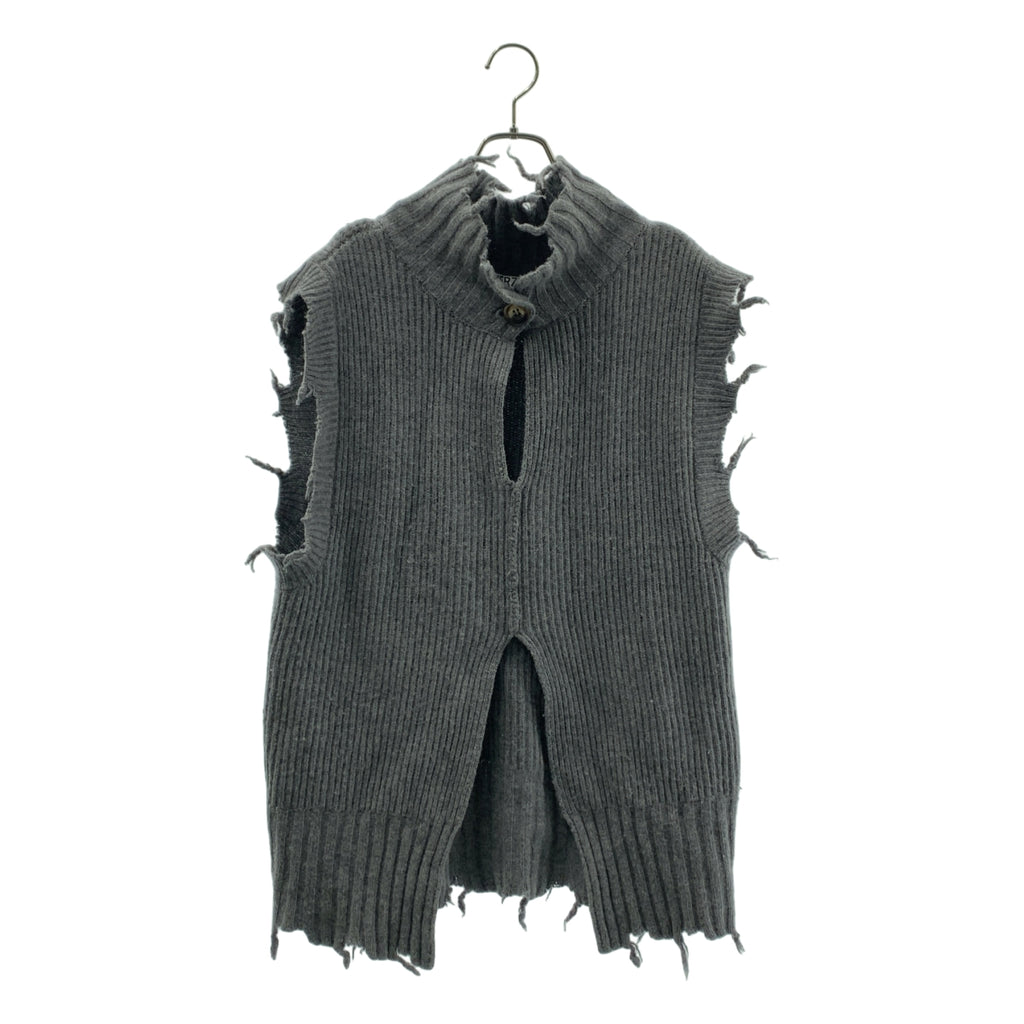 PERVERZE / 퍼버즈 | 2way 데미지 니트 베스트 |