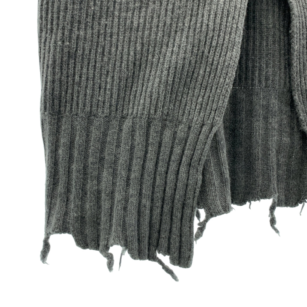 PERVERZE / 퍼버즈 | 2way 데미지 니트 베스트 |