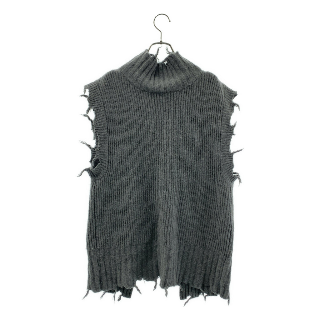 PERVERZE / 퍼버즈 | 2way 데미지 니트 베스트 |