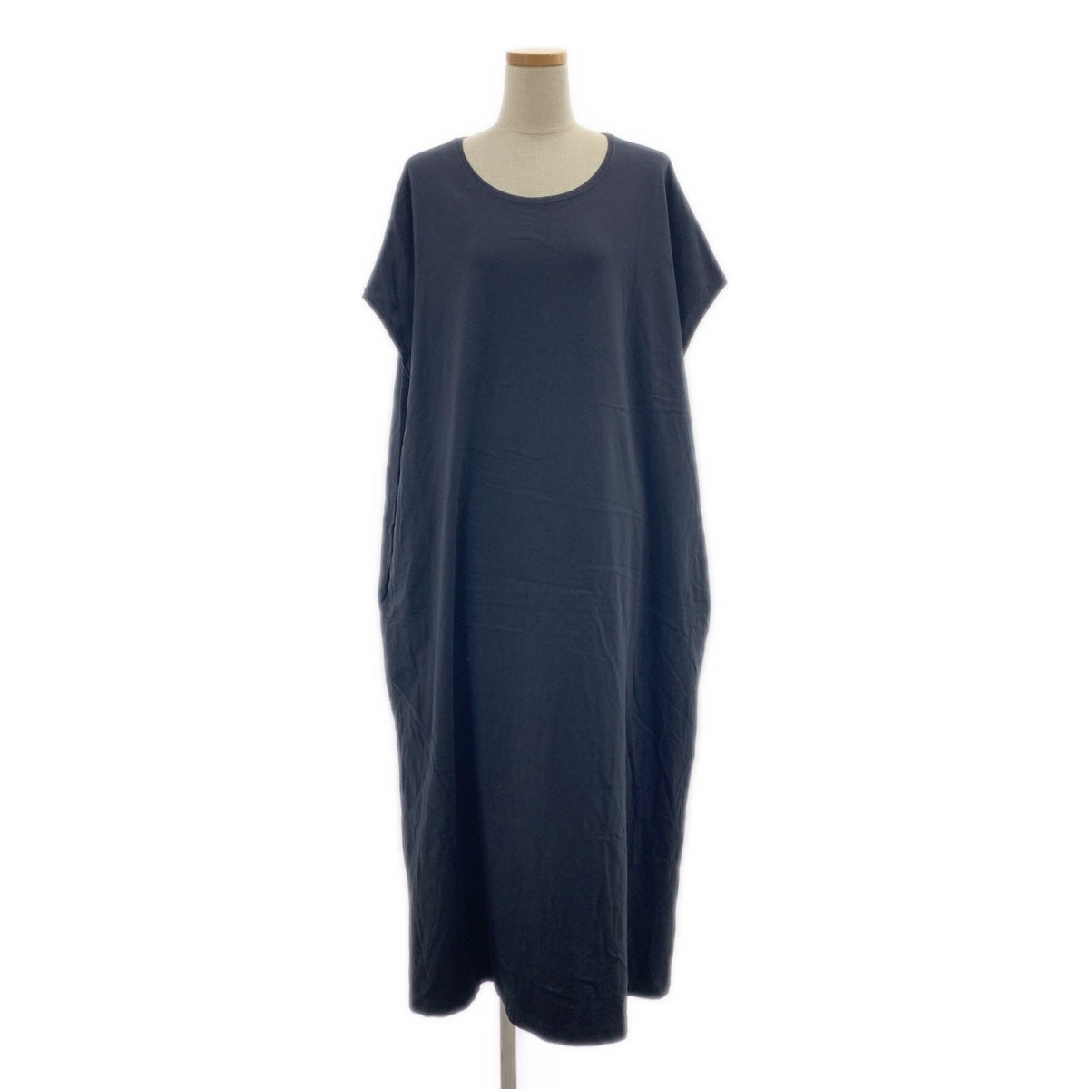 MM6 Maison Margiela / エムエムシックスメゾンマルジェラ | ノースリーブ コットン ロングワンピース | S | ブラック | レディース