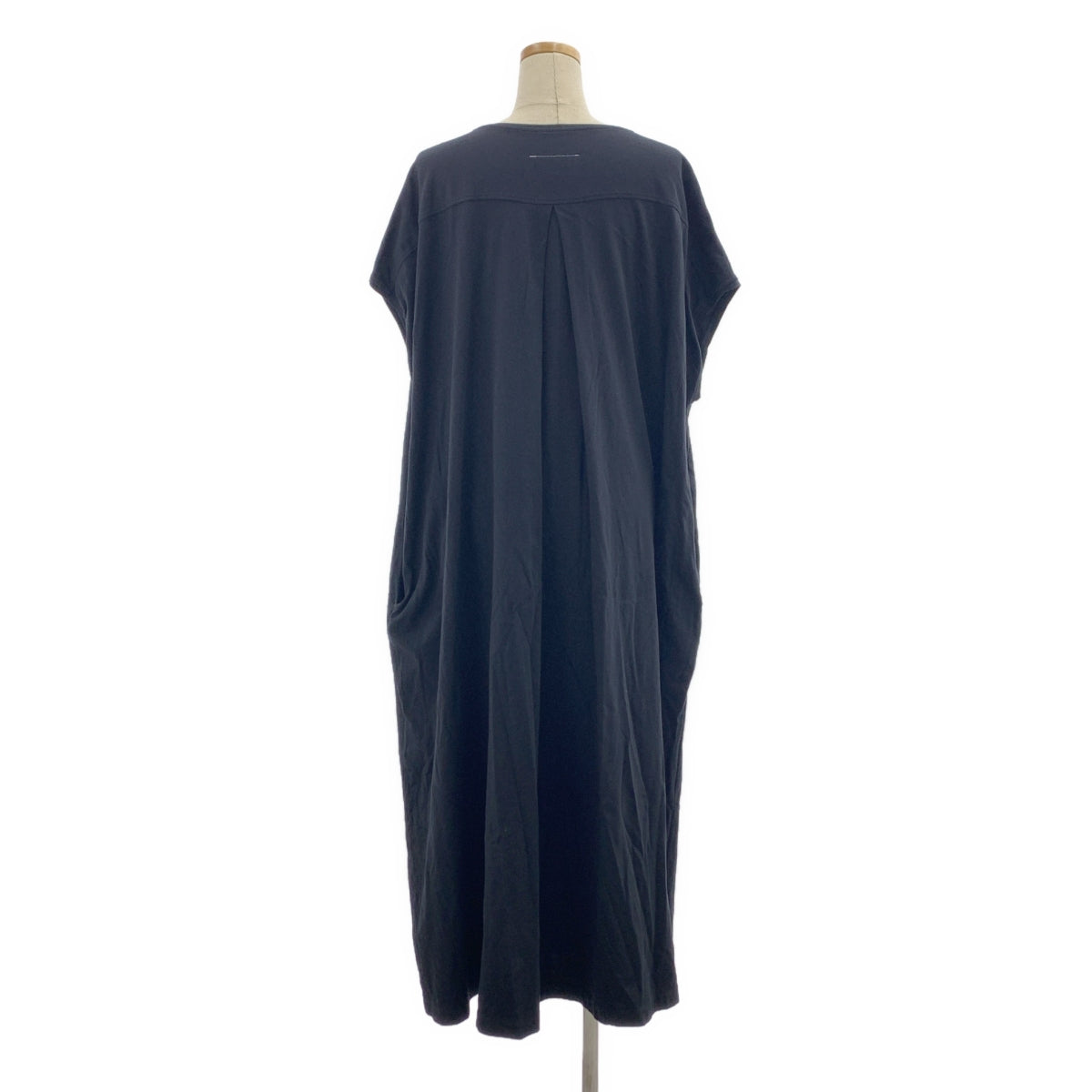MM6 Maison Margiela / エムエムシックスメゾンマルジェラ | ノースリーブ コットン ロングワンピース | S | ブラック | レディース
