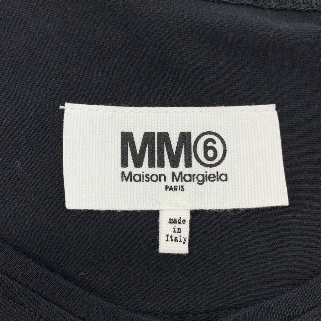 MM6 Maison Margiela / エムエムシックスメゾンマルジェラ | ノースリーブ コットン ロングワンピース | S | ブラック | レディース