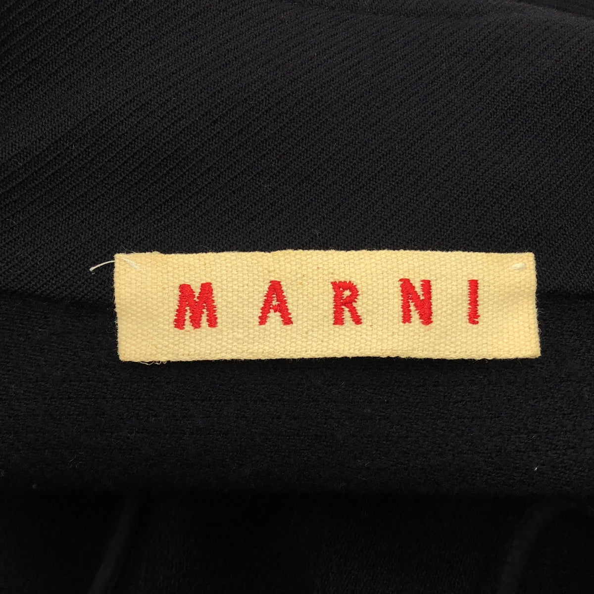 MARNI / 마르니 | 울 쇼트 코트 | 38 | 네이비 | 여성