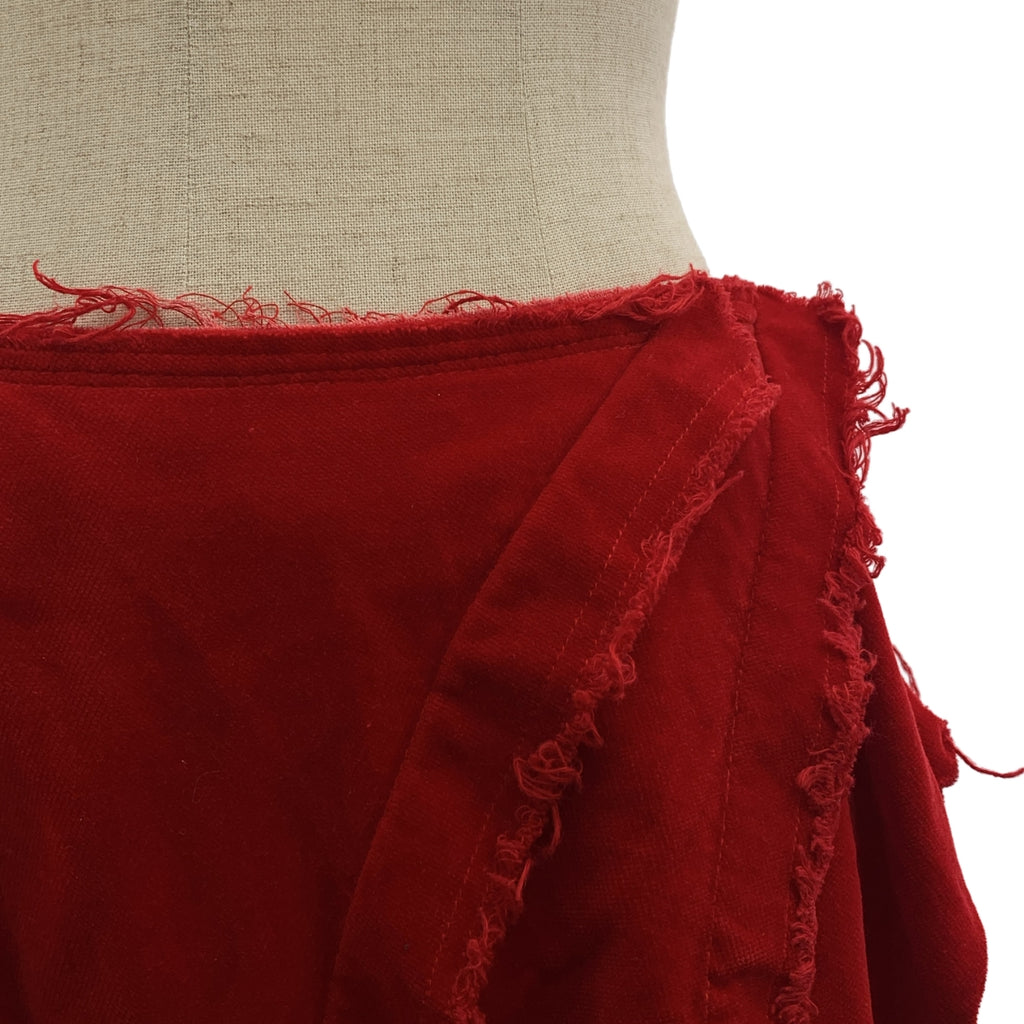 COMME des GARCONS / 컴데 갤슨 | 2004SS | 염색 가공 컷오프 인사이드 아웃 스커트 | M | 여성