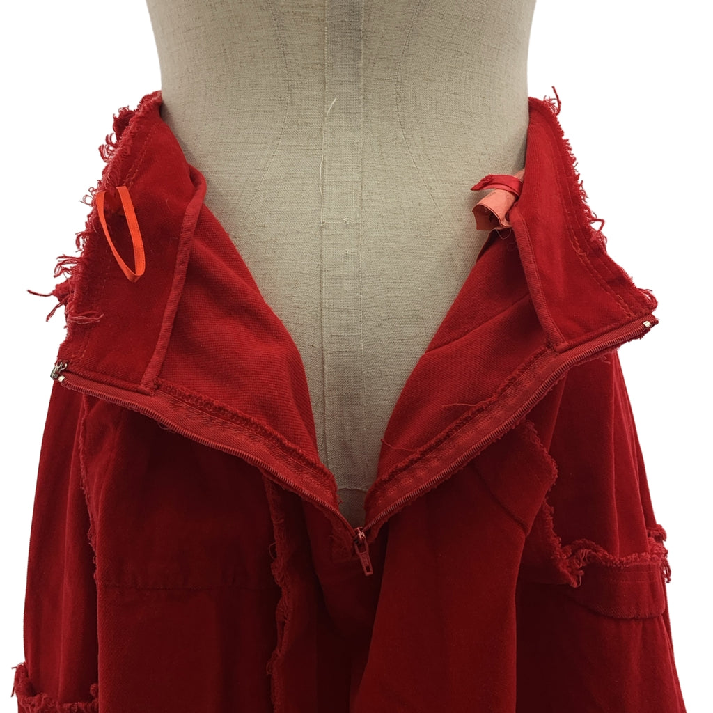 COMME des GARCONS / 컴데 갤슨 | 2004SS | 염색 가공 컷오프 인사이드 아웃 스커트 | M | 여성