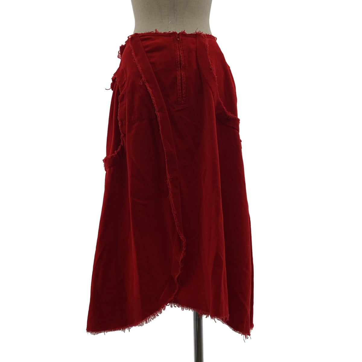 COMME des GARCONS / 컴데 갤슨 | 2004SS | 염색 가공 컷오프 인사이드 아웃 스커트 | M | 여성