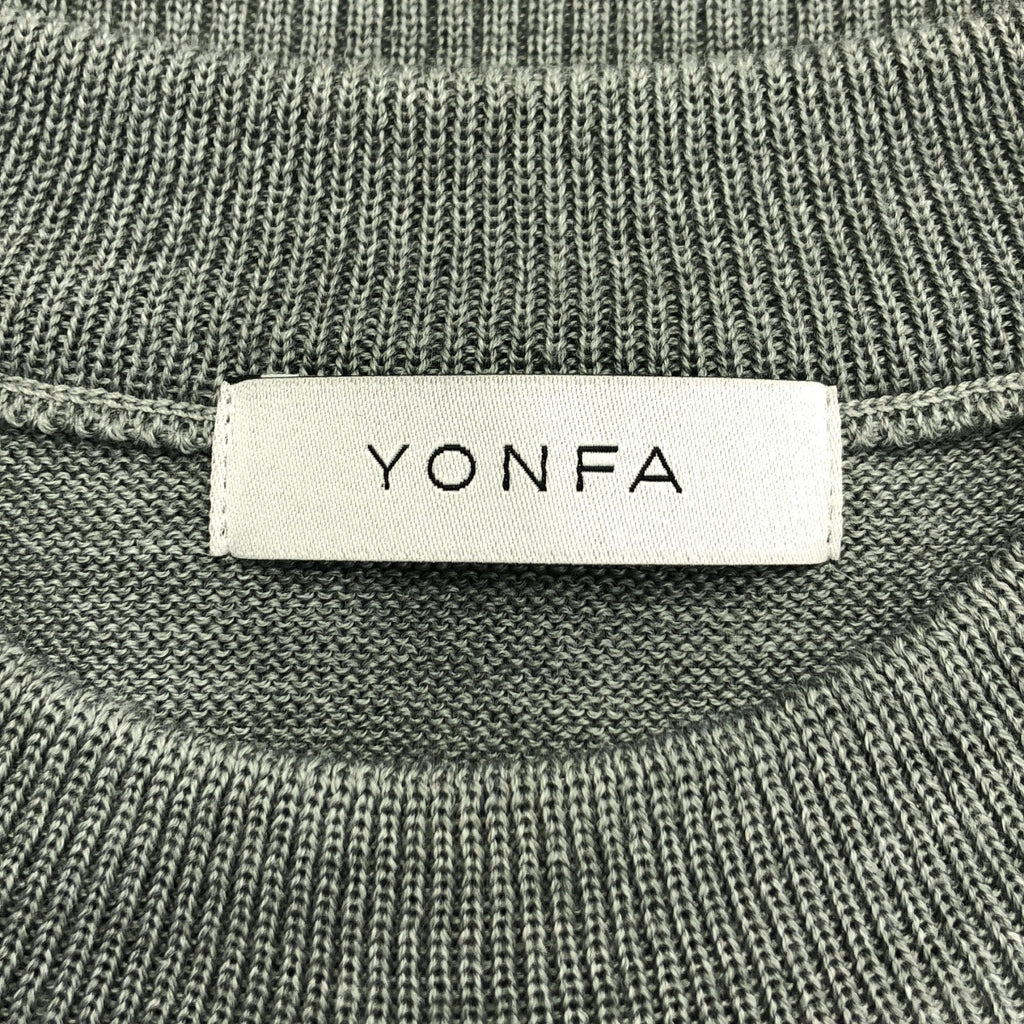 YONFA / ヨンファ | 2024SS | shoulder pad vest ショルダーパッド ニット ベスト | F | グレー | レディース