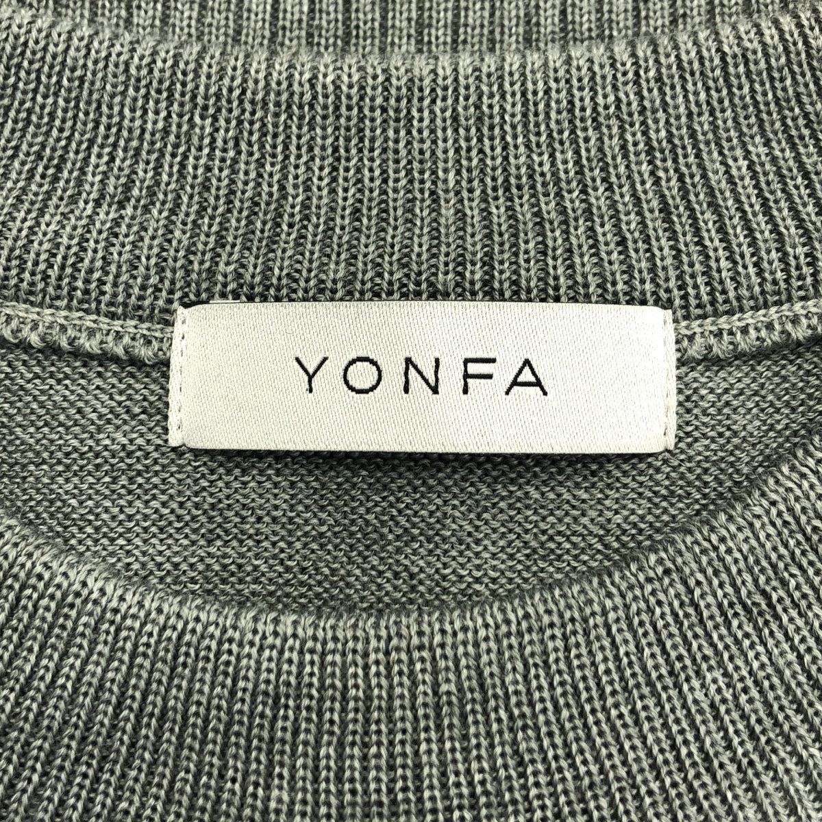 YONFA / ヨンファ | 2024SS | shoulder pad vest ショルダーパッド ニット ベスト | F | グレー | レディース