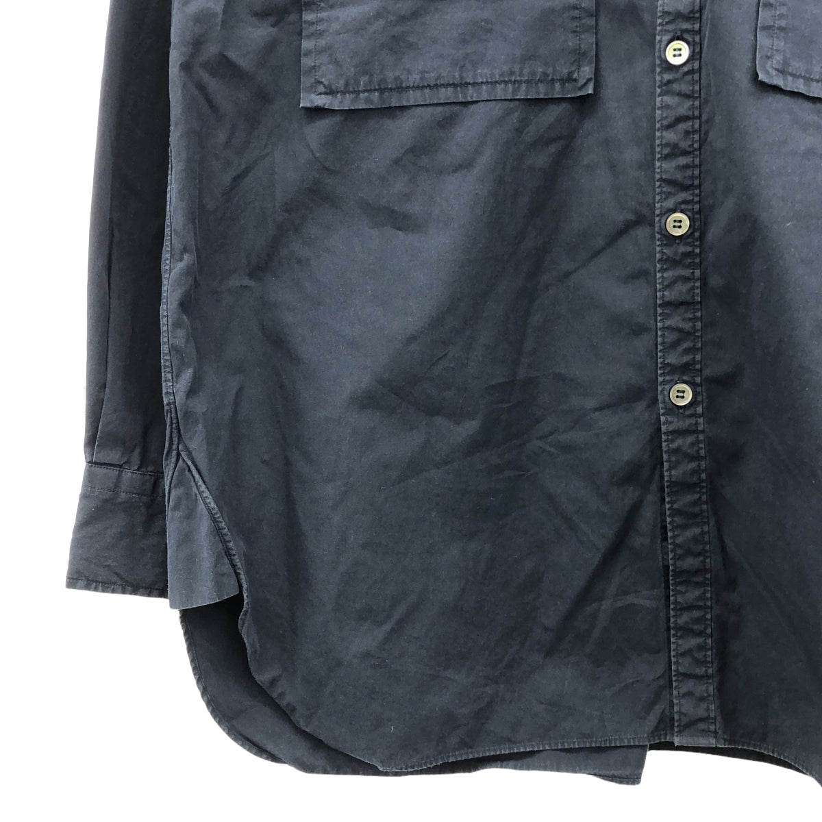 :colon / コロン | CSH-4 Wpocket Shirt ダブルポケット ブロード シャツ | 5 | ネイビー | メンズ