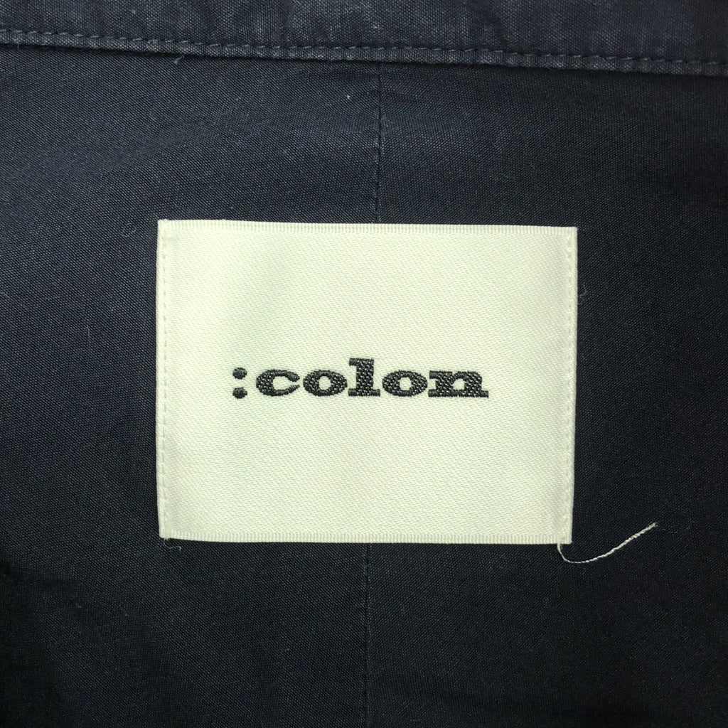 :colon / 콜론 | CSH-4 Wpocket Shirt 더블 포켓 브로드 셔츠 | 5 | 네이비 | 남성