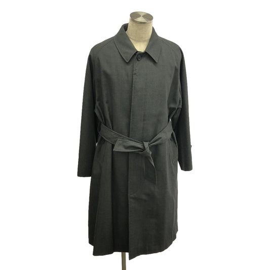 LE / Elle | 2020AW | Wool surge / Wool surge belted bal collar coat, fully lined | 1 | Gray | Men's